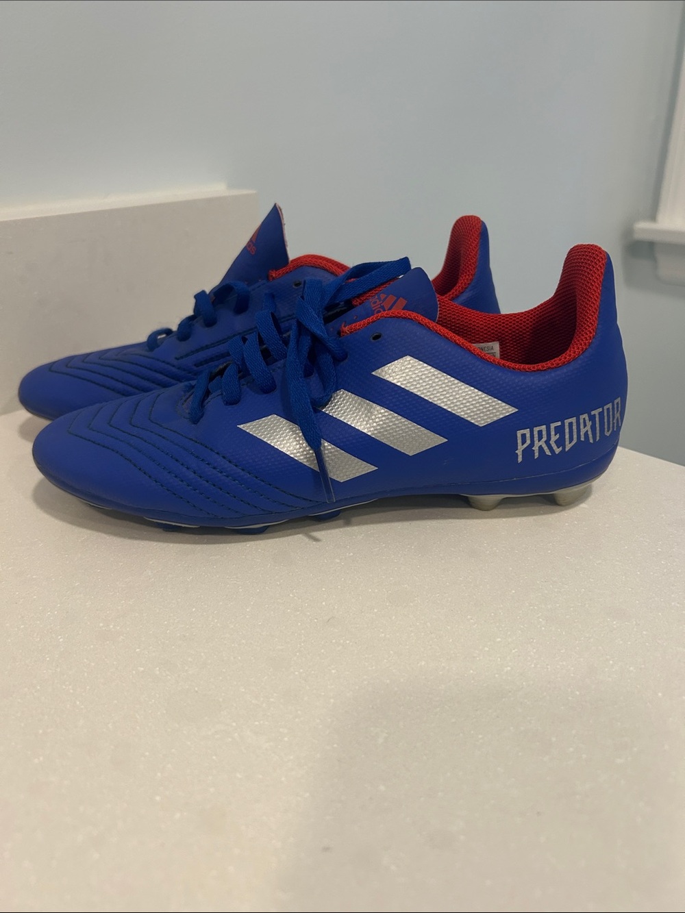 Adidas Predator Kids' Blue Soccer Cleats